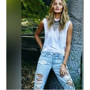 Paige Jimmy Jimmy Boyfriend Skinny Jeans, Size 28